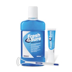 Innovatie voor de mondhygiënist: Fresh-4-Sure mondspoelmiddel