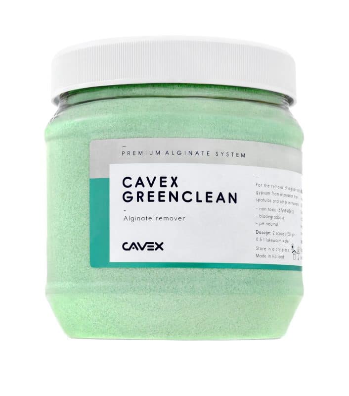 Cavex GreenClean: Verwijdert alginaat